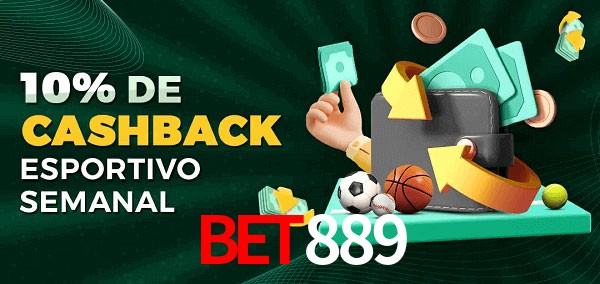 10% de bônus de cashback na Bet889